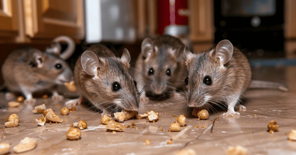 house mice eat